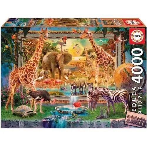 Educa - Puzzle - 4000 Savana Coming To Life