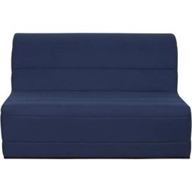 Banquette BZ 140x190 - Tissu bleu marine - MELISSA