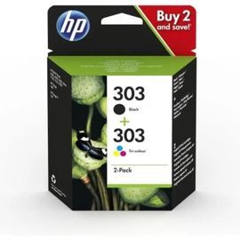 HP 303 (3YM92AE) - Pack de 2 cartouches d'encre - Noir et 3 couleurs