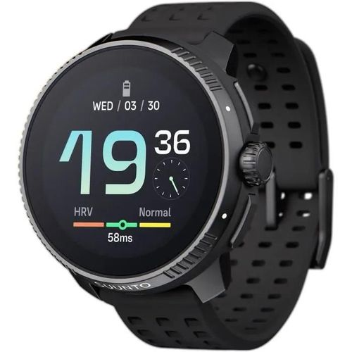 Suunto Race - Polyamide renforcé de fibres de verre - montre de sport avec bracelet - silicone - taille du poignet : 125-175 mm - affichage 1.43" - Bluetooth - 83 g - tout noir