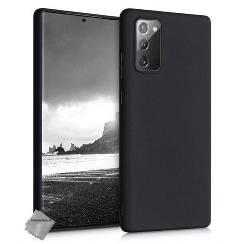 Housse etui coque silicone gel fine Samsung Galaxy Note 20 + film ecran - NOIR
