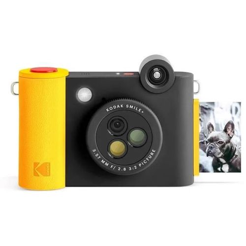Appareil photo Compact Kodak Smile+ Noir compact avec imprimante photo instantanée - 5.0 MP - Bluetooth - noir