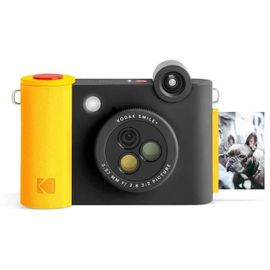 Appareil photo Compact Kodak Smile+ Noir compact avec imprimante photo instantanée - 5.0 MP - Bluetooth - noir