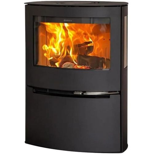 Poêle à bois en acier Aduro 21 noir 6.5kW 140m²