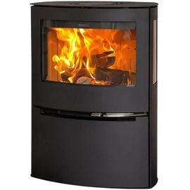 Poêle à bois en acier Aduro 21 noir 6.5kW 140m²