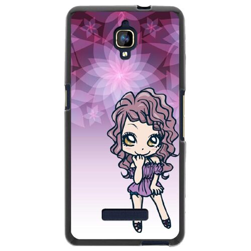 Coque souple pour Orange Fova avec impression Motifs manga fille violetta