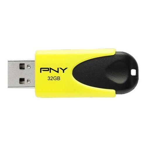 PNY N1 Attaché - Clé USB - 32 Go - USB 2.0 - jaune
