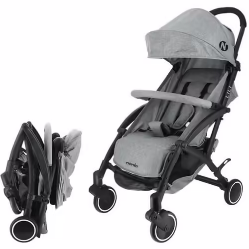 Nania Poussette Compacte Lili 0-36 Mois - Légère 6kg (Gris)