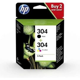 HP 304 2-pack (3JB05AE) - Pack de 2 cartouches d'encre - noir, 3 couleurs