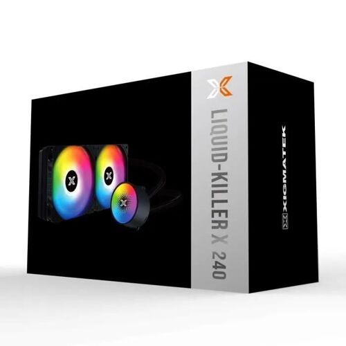 XIGMATEK Liquid Killer X 240 - Système de refroidissement liquide de processeur - Taille de radiateur : 240 mm - (pour : AM3, AM3+, AM4, LGA1200, LGA1700, LGA115x Socket, LGA20XX) - cuivre - 120...