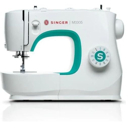 Singer M3305 Machine à coudre - Couleur beige / vert