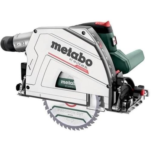 Metabo Scie circulaire plongeante sans fil KT 18 LTX 66 BL, 18V, metaBOX 340, sans batterie, ni chargeur - 601866840
