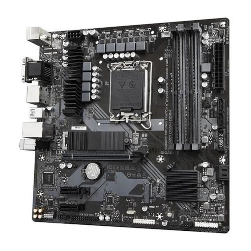Gigabyte B760M DS3H DDR4 - 1.0 - carte-mère - micro ATX - Socket LGA1700 - B760 Chipset - USB 3.2 Gen 2, USB 3.2 Gen 1, USB-C 3.2 Gen2 - 2.5 Gigabit LAN - carte graphique embarquée (unité...
