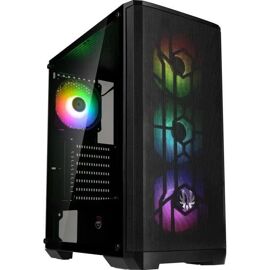 BitFenix Nova Mesh SE TG - Tour - ATX - panneau latéral fenêtré - pas d'alimentation (ATX) - noir - USB/Audio