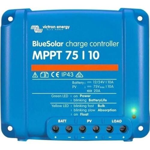 Régulateur MPPT Bluesolar VICTRON Puissance (A) - 10
