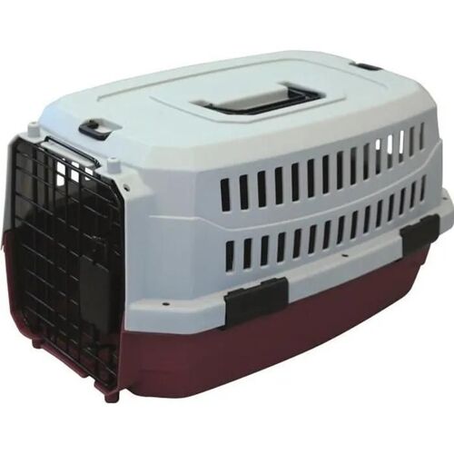 M-Pets Caisse De Transport Viaggio Carrier M - 68x47.6x45cm - Bordeaux Et Gris - Pour Chien