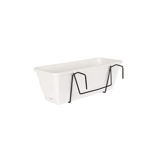 Artevasi Kit Jardiniere Venezia Avec Réserve D'eau - 10 L - 49 X 19,5 X 16,6 Cm - Blanc