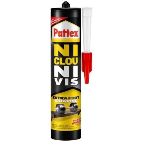 Colle Fixation PATTEX Ni Clou Ni Vis Extra Fort & Rapide 380g