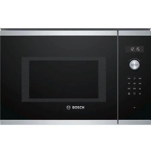 Bosch Serie | 6 BEL554MS0 - Four micro-ondes grill - encastrable - 25 litres - 900 Watt - acier inoxydable