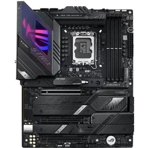 ASUS ROG Strix Z790-E Gaming WiFi - Carte-mère - ATX - Socket LGA1700 - Z790 Chipset - USB-C 3.2 Gen 2x2, USB-C 3.2 Gen2, USB 3.2 Gen 1, USB 3.2 Gen 2 - 2.5 Gigabit LAN, Wi-Fi 6 - carte graphique...