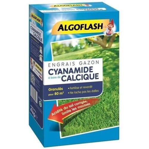 Algoflash Engrais Gazon Cyanamide - 4kg