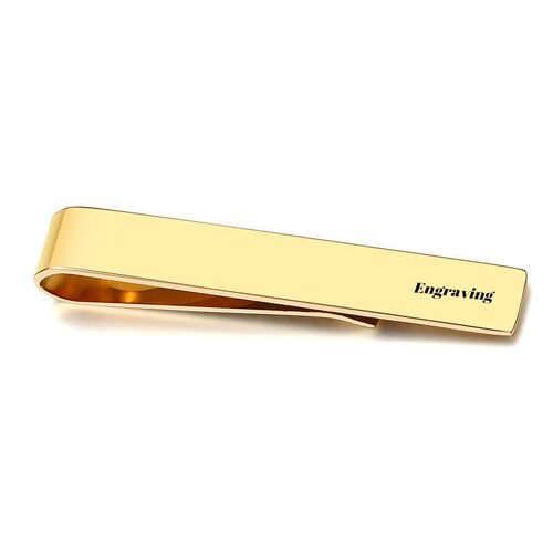 Pince À Cravate En Acier Inoxydable Pour Hommes, Initiales De Mots, Date, Nom, Cadeau Pour Lui
