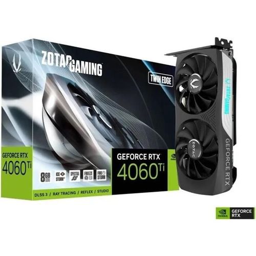 ZOTAC GAMING GeForce RTX 4060Ti Twin Edge - Carte graphique - GeForce RTX 4060 Ti - 8 Go GDDR6 - PCIe 4.0 x8 - 3 x DisplayPort, HDMI