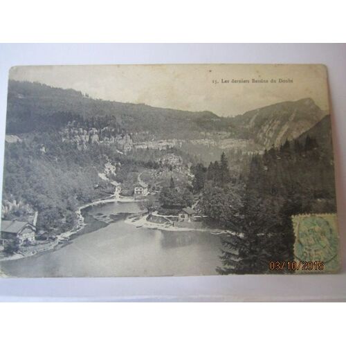 Cpa 25 Les Derniers Bassins Du Doubs- Voyagée