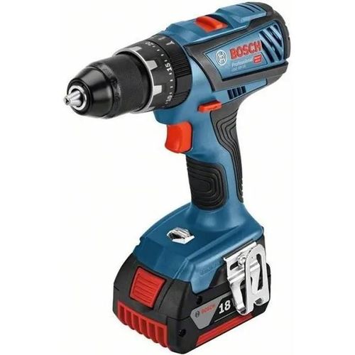 Bosch Perceuses-visseuses à percussion sans fil GSB 18V-28 Professional, 2 batteries GBA 18V 4.0Ah, Chargeur rapide GAL 18V-40 - 06019H400C