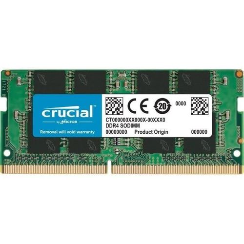 Crucial DDR4 module 8 Go SO DIMM 260 broches CT8G4SFS824A - 2400 MT/s / PC4-19200 - CL17 - 1.2 V - mémoire sans tampon - non ECC
