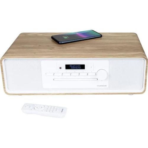 Microchaîne CD USB Bluetooth AUX-IN Radio FM/DAB+ avec chargeur sans fil et USB THOMSON - MIC301IDABBT