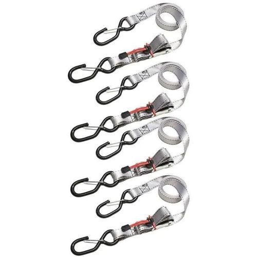 MASTER LOCK - 923080 - Lot de 4 sangles à boucles autobloquantes 1,80m x 25mm