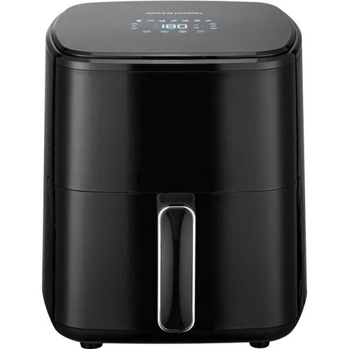 FRITEUSE SANS HUILE ¿ ARTHUR MARTIN - AIRFRYER 5 L- 1400 W - ECRAN TACTILE - 7 PRÉ-RÉGLAGES DE CUISSON - NOIR