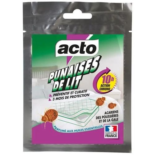 Acto Plaquette anti punaises de lit