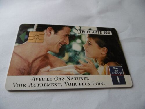 Carte Téléphone - Gaz De France - Homme Et Enfant - 120 U - 250 000ex - 03/92