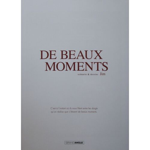 Livret Promotionnel De Beaux Moments De Jim