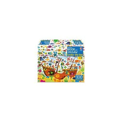 Book And Jigsaw Under The Sea