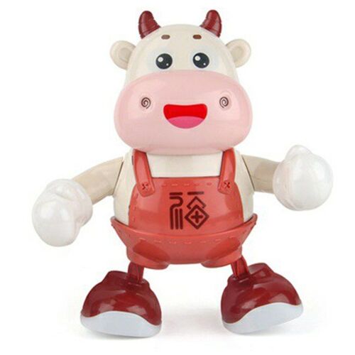 Robot De Danse Électronique En Forme De Vache, Jouet Intelligent, Action, Marche, Lumières Clignotantes Led, Son Musical, Cadeau Pour Enfant
