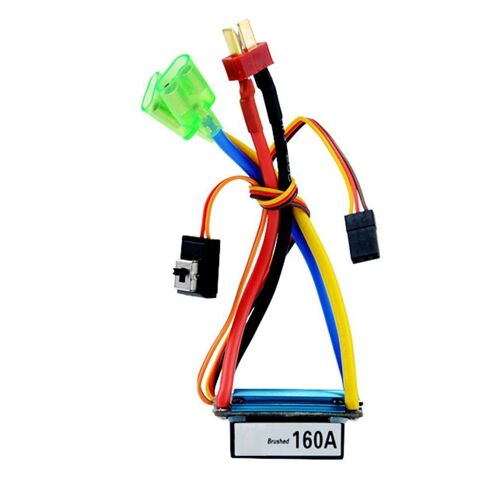 Télécommande ESC 160A pour voiture et bateau, étanche, anti-poussière, refroidie à l'eau