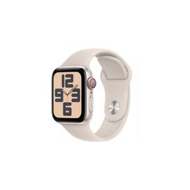 Apple Watch SE (GPS + Cellular) - 2e génération - 40 mm - aluminium droit - Montre connectée avec bracelet sport - fluoroélastomère - droit - taille du bracelet : S/M - 32 Go - LTE, Wi-Fi 4...