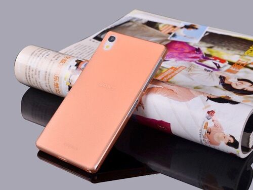 COQUE ORANGE SONY XPERIA Z3 TRANSPARENT FINE 0.3 MM FINE ETUI HOUSSE BUMPER 