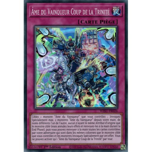 Carte Yu-Gi-Oh! - Wisu-Fr026 Âme Du Vainqueur Coup De La Trinité - Super Rare