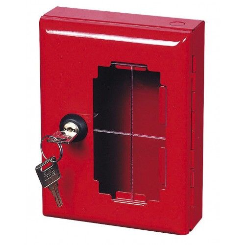Boite à clé avec vitre en plexiglass avec batteuse H520 et marteau DEVISMES