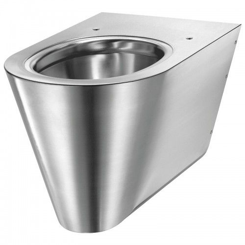 Cuvette WC suspendu S21 S - alimentation horizontale - inox 304 satiné DELABIE