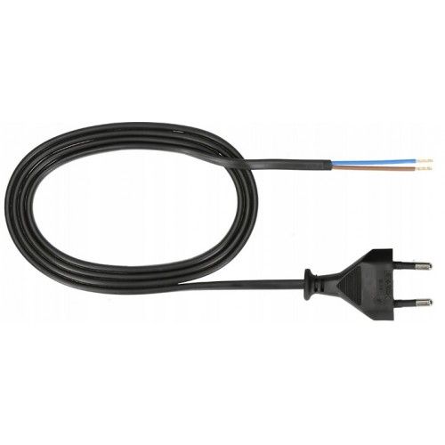 Prise câblée H03VVH2F - 2 x 0,75 mm² - longueur 5 m SYNERCIA