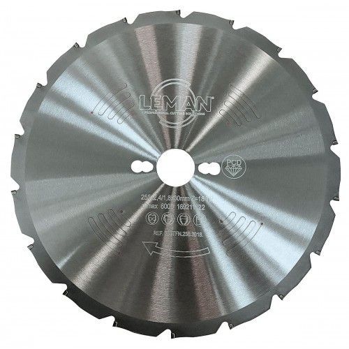 Lame de scie circulaire diamant TP NEG - 260 x 30 mm - 18 dents LEMAN