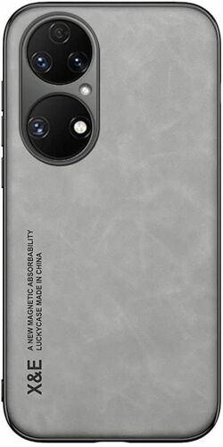 Coque Pour Huawei P50 Pro - Case Housse Etui Plaque De Metal Integree Pour Huawei P50 Pro - Gris
