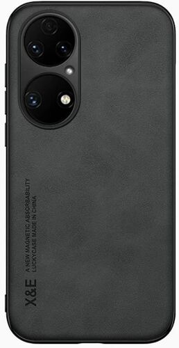 Coque Pour Huawei P50 - Case Housse Etui Plaque De Metal Integree Pour Huawei P50 - Noir