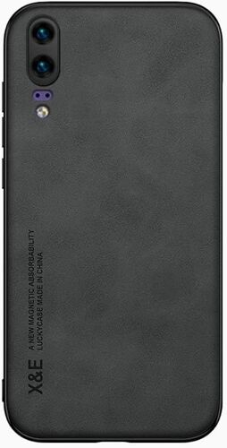 Coque Pour Huawei P20 - Case Housse Etui Plaque De Metal Integree Pour Huawei P20 - Noir