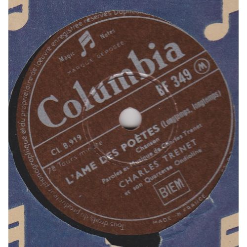 25 Cm 78 Trs L'âme Des Poètes / Où Irons-Nous Dimanche Prochain ?